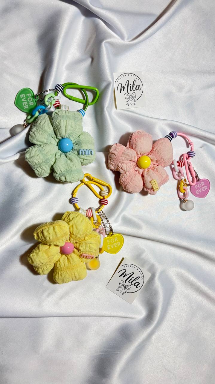 چارم گل پارچه ای رنگی (کد محصول :535)